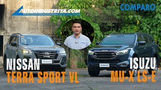 2023 Nissan Terra Sport vs Isuzu muX LSE Comparo Review – The PHP 25 million SUV duel [upl. by Worl257]