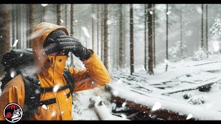 A Winter Storm Approaches  Solo Camping in Deep Snow  ASMR Relaxing Adventure [upl. by Randolph877]