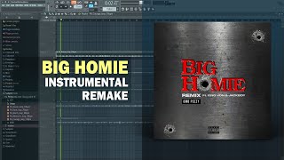 OMB Peezy  Big Homie ft King Von amp Jackboy FL Studio Remake  Free FLP [upl. by Nalani]