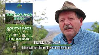 Kmečka lista  Peter Razinger Javorniški Rovt kandidat za volitve v organe KGZS 2024 [upl. by Aylad]