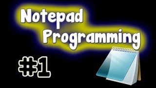 Notepad Programming Tutorial  Hello World Program [upl. by Noraed911]