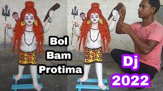 Mahadev murti making  har har mahadev murti  Bol Bam dj song 2023  bam bhole protima  shiv toiri [upl. by Yreva932]