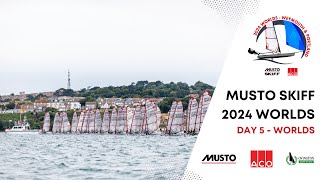 ACO 13th Musto Skiff World Championship 2024  Race Day 5 Video [upl. by Jezebel]