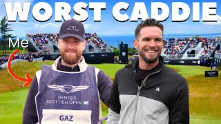 I Caddied for Gaz at Genesis Scottish Open and it went VERY BAD 😂 Renaissance Golf Club [upl. by Nikos]