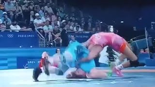 Kennedy Blades Suplex alemán Catalina Axente juegosolímpicos2024 paris2024 [upl. by Higley530]