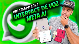 WHATSAPP 2024 Novo Design de Conversa com Voz para Meta AI no Android [upl. by Turtle]