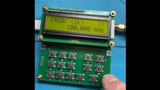 China RFSignalgenerator HXY D6 V102 35MHz  4GHz with ADF4351 [upl. by Silvestro]