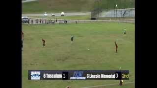 LMU vs Tusculum 2015 SAC Tournament Tying Goal [upl. by Nwahsek]