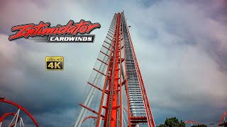 2023 Intimidator Roller Coaster On Ride 4K POV Carowinds [upl. by Aneekas]