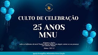 CULTO DOMINGO DO SENHOR 28072024 25 ANOS [upl. by Ahaelam861]