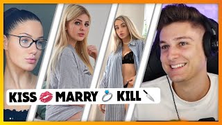 ORANGEMORANGE reagiert auf KISS 💋 MARRY 💍 KILL 🔪 von ASMR JANINA [upl. by Beth]