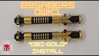 89sabers Owk1 quotObiGoldquot Neopixel Lightsaber Update [upl. by Lledniuq778]