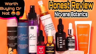 HONEST REVIEW Nirvana Botanics Vitamin C  E serum Whitening serum  Under Eye serum  sunscreen [upl. by Arymat]