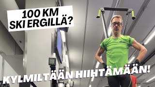 Hiihtoloma Onnistuuko 100 km Ski Erg laitteella osa 1 [upl. by Haimarej]