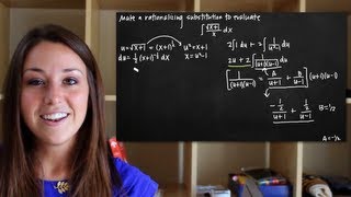 Partial fractions rationalizing substitution KristaKingMath [upl. by Sukcirdor665]