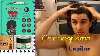 Meu cronograma capilar COMPLETO  Cabelo longo masculino [upl. by Merlin838]