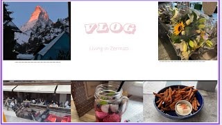 VLOG 1Day Living in ZERMATT⛰️🍹🛍️COFEE SHOP  BUYING SKINCARE [upl. by Rosane]