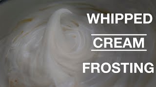 Stabilized Whipped Cream Frosting  Super Easy with Only 4 Ingredients  Angie J [upl. by Eladal]