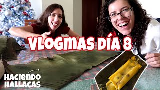 Llegó el día de hacer las 150 HALLACAS Venezolanas veganas y divinas en familia  VLOGMAS día 8 [upl. by Aufa]