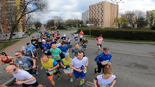 15 Półmaraton Dąbrowski  16042023 [upl. by Ardnnaed]