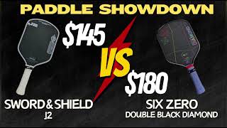 Paddle Showdown Ep 2 Six Zero Double Black Diamond vs Sword amp Shield J2 [upl. by Annuhsal]