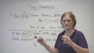 English Grammar  Tag Questions [upl. by Laufer]