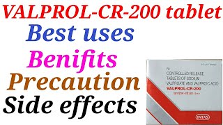 Valprol cr 200 tablet best uses benifits precaution and side effects [upl. by Antsirhc]