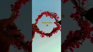 Real flower crown hack 😍💐🌺diy craft flowers diwali beautiful lover [upl. by Norga]