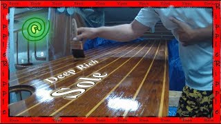 How to Varnish and Refinish a cabin sole  Get A Deep Rich Sole in that sailboat floor [upl. by Ahsyle11]