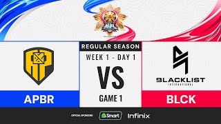 MPL PH S13  W1D1  APBR vs BLCK  GAME 1 [upl. by Tehr]