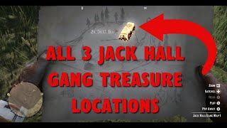 Jack Hall Gang HIDDEN Treasure  All 3 Map Locations REVEALED  Red Dead Redemption 2 [upl. by Leiru]