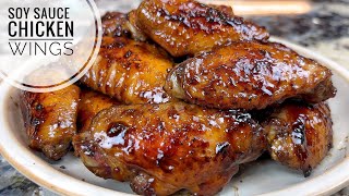 Soy Sauce Chicken Wings  Quick Easy And Flavorful Party Appetizer Recipe [upl. by Stringer]