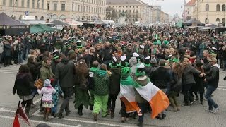 2016 St Patricks Day Parade Munich  Part 4 Odeonsplatz [upl. by Tebazile200]