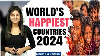 These Are The Worlds Happiest Countries In 2024  Where Does India Stand  Oneindia News [upl. by Atival825]