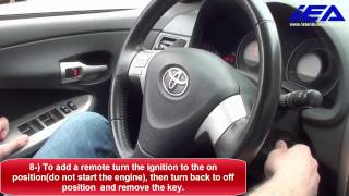 On board Remote programming procedure for Toyota Corolla  Auris  Yaris  Hilux [upl. by Hollie356]