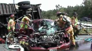 Naylor Mill Rd Salisbury MD Fire Department Heavy Rescue Box truck vs Car [upl. by Aletsirc]