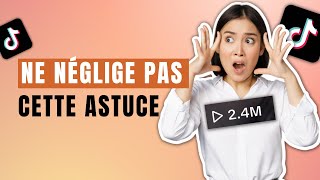 Lastuce sousestimée pour faire des vues sur TikTok [upl. by Urbas811]