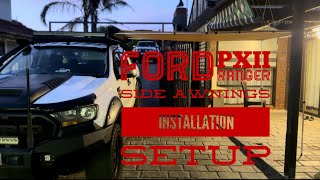 Side awning installation Vlog  4wd Ford PXII Ranger Truck  Outback Equipment [upl. by Diraj]