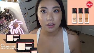 Shiseido Synchro Skin FoundationConcealerPowder First Impression ft Shiseido Skincare  Giveaway [upl. by Attenauq]