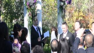 Wedding Officiant  Ceremony at Palmdale Estates Fremont  David Gomes 5109387903 [upl. by Nnave79]