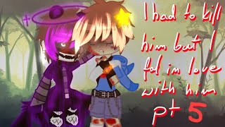 I had to kill him  but I fall in love with him  pt5  Chris x Gregory  BL  gacha  FNAF  MY AU [upl. by Dahle]