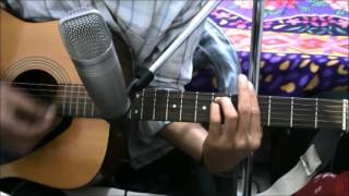 Mere Mehboob Qayamat Hoghi  SIMPLE COMPLATE GUITAR COVER LESSON CHORDS EASY VERSION [upl. by Pelaga]