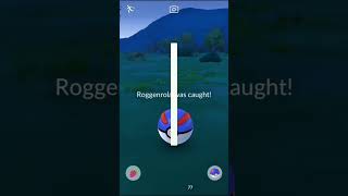 Pokemon GO Catching Roggenrola 100 IVs [upl. by Ahserak686]