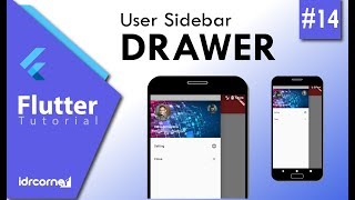 Tutorial Flutter 14  SIDEBAR  DRAWER [upl. by Aelanej]