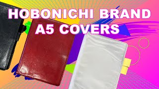 My Hobonichi brand A5Cousin Covers [upl. by Sacha]