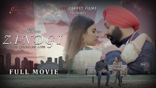 Zindgi  The Canadian Life Latest Punjabi Movie 2024  Ravi Inder Sidhu  Angrez Brar [upl. by Arehahs]