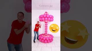 BIRTHDAY DECORATION IDEAS AT HOME 🥳 balloon video 🎈 balloon cartoon tiktok cartoon balloon [upl. by Nereen]