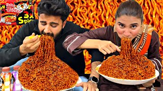 2X SPICY SAMYANG FIRE NOODLES CHALLENGE  EXTREMELY SPICY NOODLES ThatWasCrazy [upl. by Jaal]