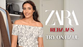 HAUL REBAJAS de ZARA  TRY ON HAUL LUCÍA ZABALLOS [upl. by Reibaj]