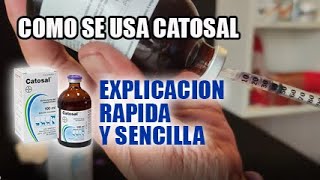 Como se usa catosal en gallos dosis catosal canarios aves pajaros gallinas gallos [upl. by Alicirp]